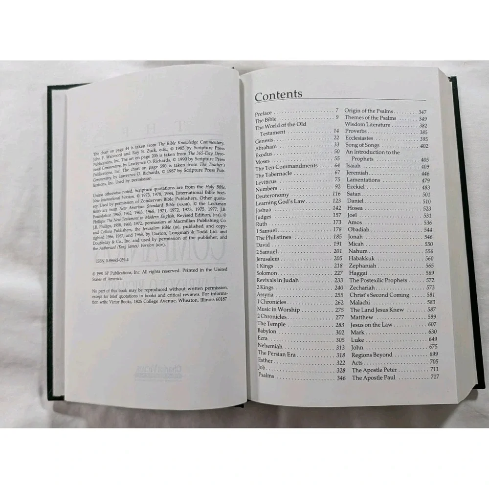 The Bible Reader's Companion - Lawrence O. Richards - Chariot Victor - Hardcover